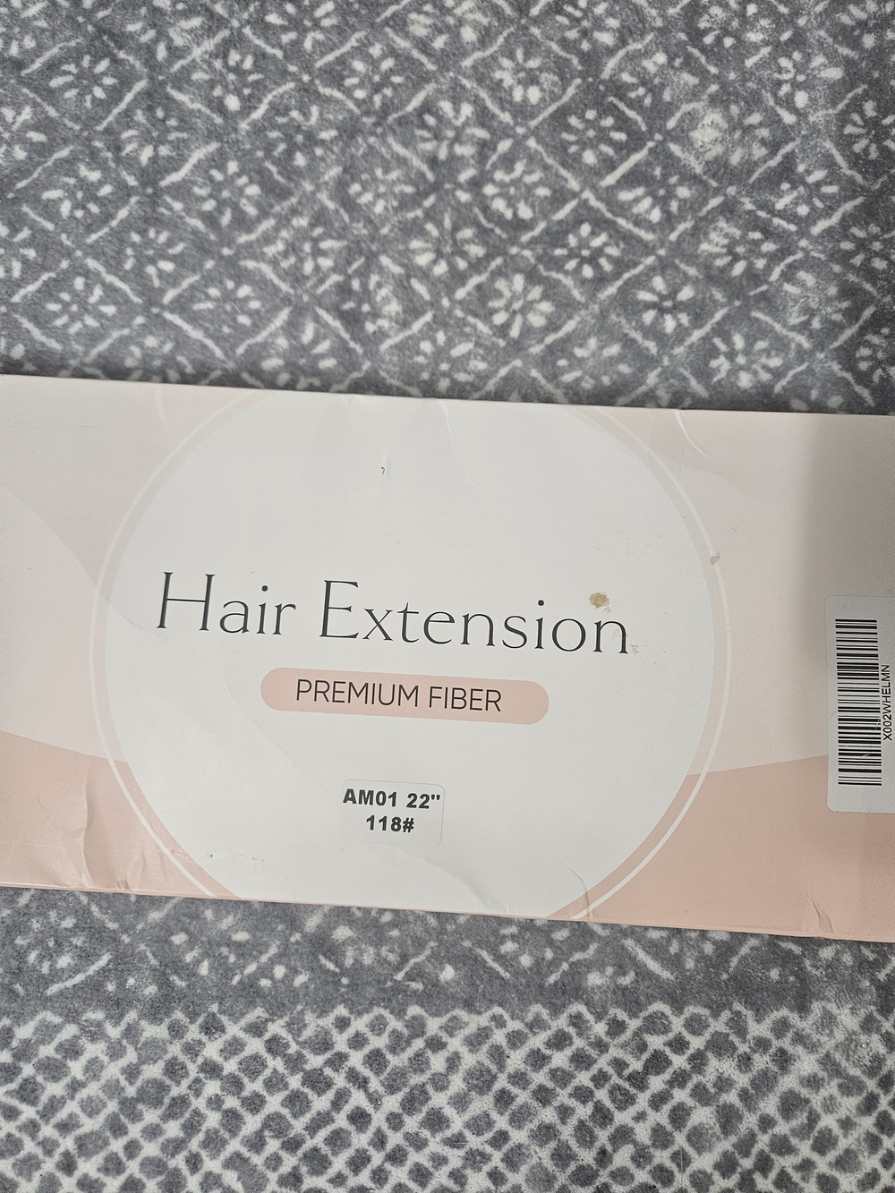 Premium Fiber Hair Extension 22" in burgundy Red Wine